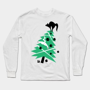 Angry Animals - Catmas tree Long Sleeve T-Shirt